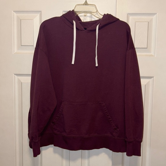 Lily & Lottie Tops - Lily & Lottie Burgundy Pullover Hoodie - Size Medium
